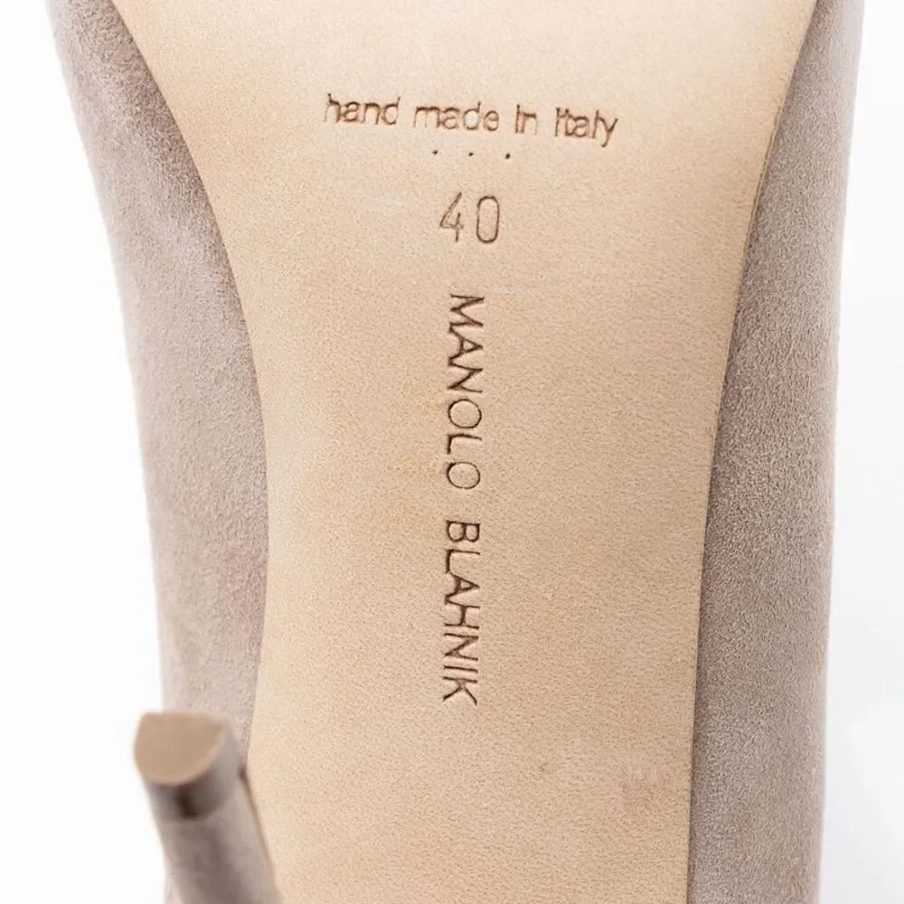 Manolo Blanik Suede BB Pumps - Size 10 / 40 - Picture 7 of 7